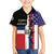 Dominican Republic Family Matching Off Shoulder Short Dress and Hawaiian Shirt Made In America with Dominican Parts