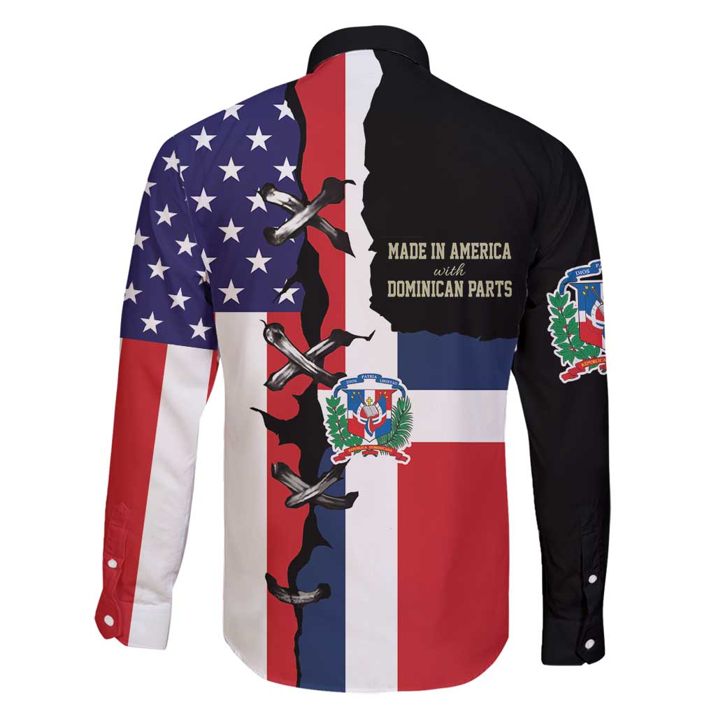 Dominican Republic Family Matching Puletasi and Hawaiian Shirt Made In America with Dominican Parts DT03