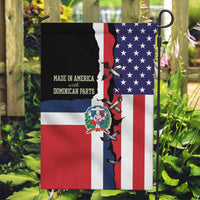Dominican Republic Garden Flag Made In America with Dominican Parts DT03