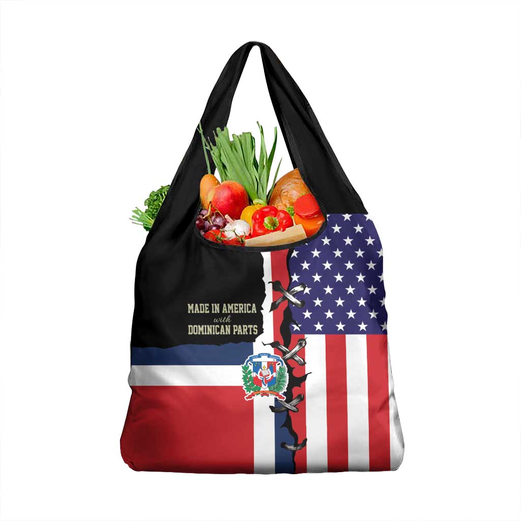 Dominican Republic Grocery Bag Made In America with Dominican Parts DT03