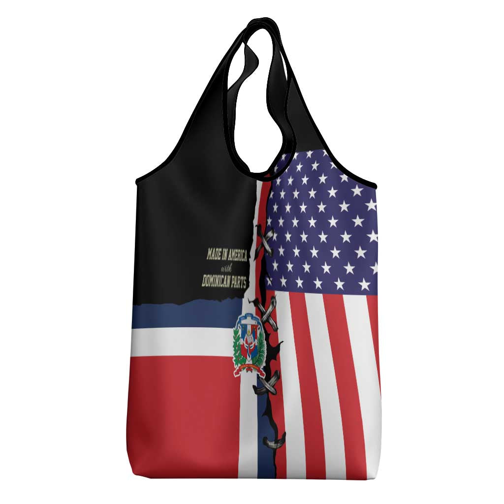 Dominican Republic Grocery Bag Made In America with Dominican Parts DT03