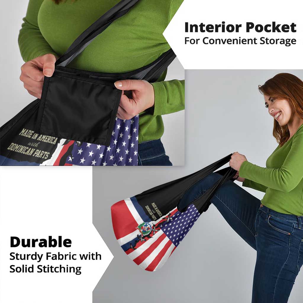 Dominican Republic Grocery Bag Made In America with Dominican Parts DT03