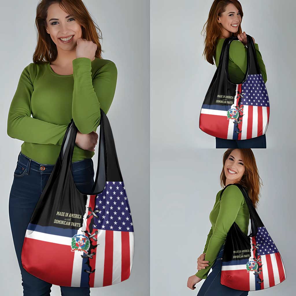 Dominican Republic Grocery Bag Made In America with Dominican Parts DT03