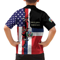 Dominican Republic Hawaiian Shirt Made In America with Dominican Parts DT03