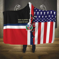 Dominican Republic Hooded Blanket Made In America with Dominican Parts DT03