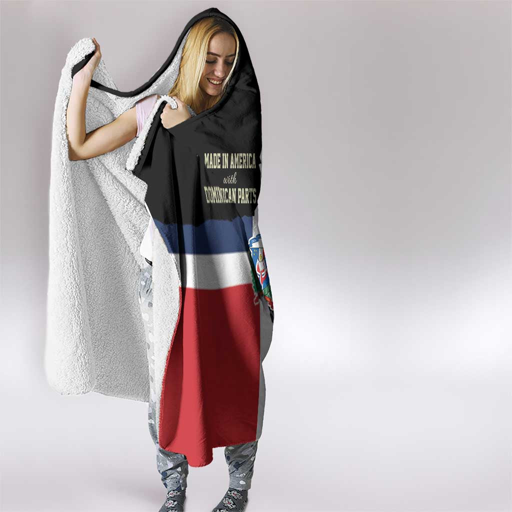 Dominican Republic Hooded Blanket Made In America with Dominican Parts DT03