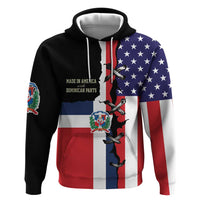 Dominican Republic Hoodie Made In America with Dominican Parts DT03
