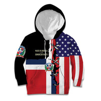 Dominican Republic Kid Hoodie Made In America with Dominican Parts DT03