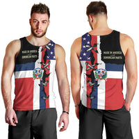 Dominican Republic Men Tank Top Made In America with Dominican Parts DT03