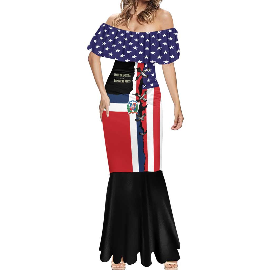 Dominican Republic Mermaid Dress Made In America with Dominican Parts DT03