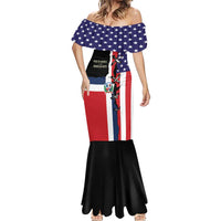 Dominican Republic Mermaid Dress Made In America with Dominican Parts DT03