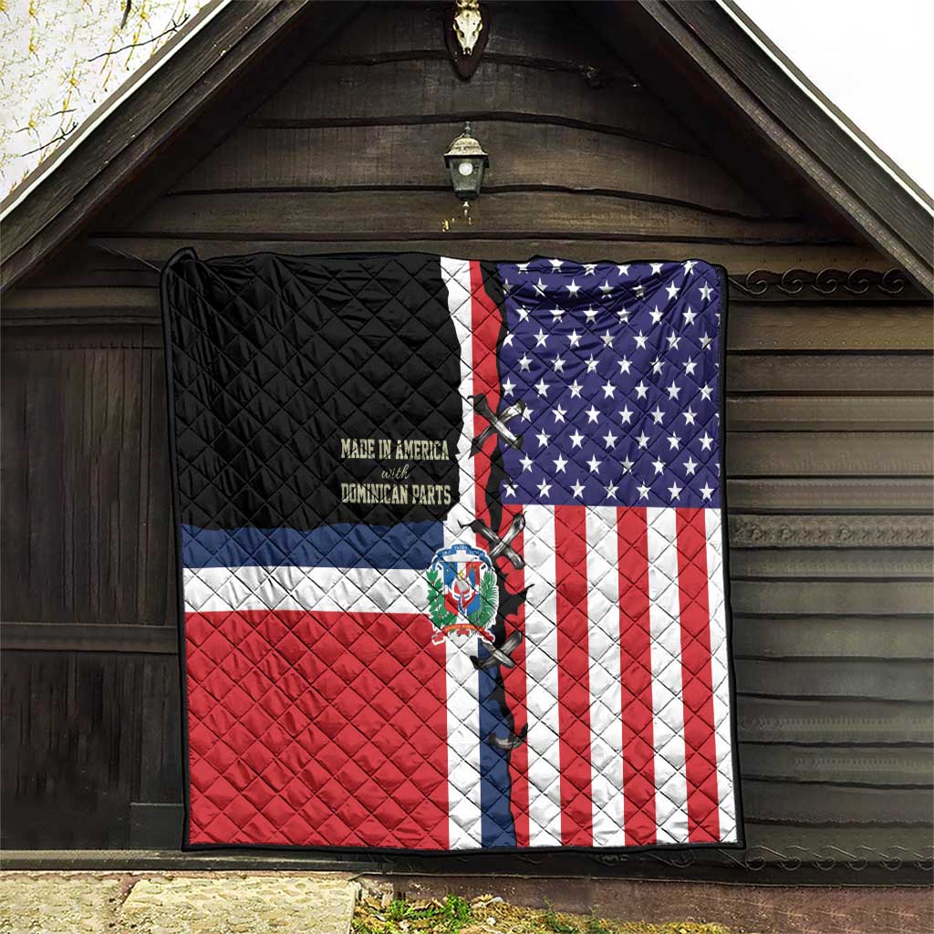 Dominican Republic Quilt Made In America with Dominican Parts DT03