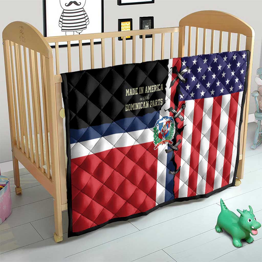 Dominican Republic Quilt Made In America with Dominican Parts DT03