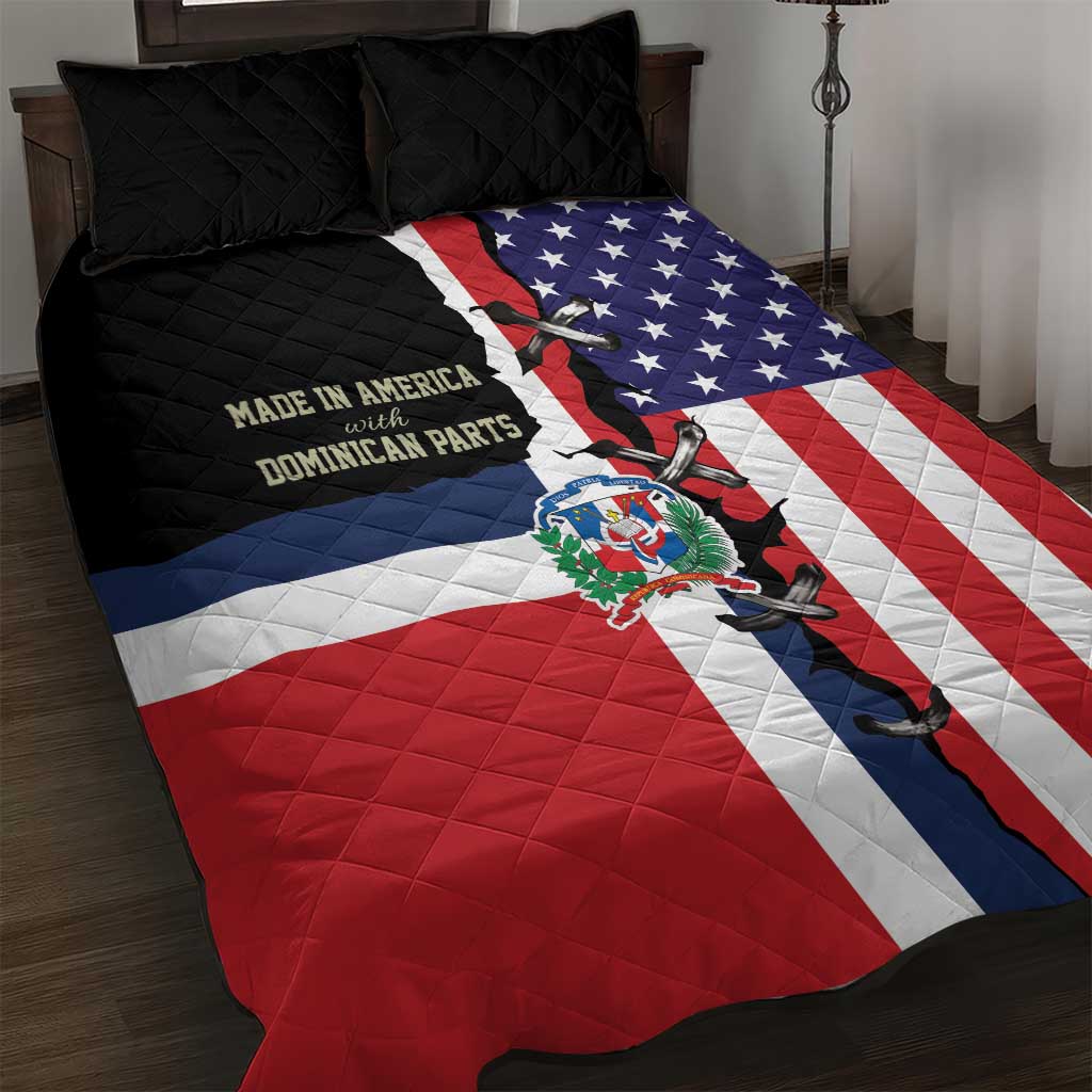 Dominican Republic Quilt Bed Set Made In America with Dominican Parts DT03