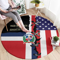Dominican Republic Round Carpet Made In America with Dominican Parts DT03