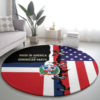 Dominican Republic Round Carpet Made In America with Dominican Parts DT03