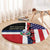 Dominican Republic Round Carpet Made In America with Dominican Parts DT03
