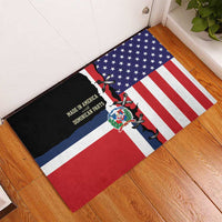 Dominican Republic Rubber Doormat Made In America with Dominican Parts DT03
