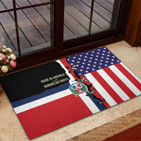 Dominican Republic Rubber Doormat Made In America with Dominican Parts DT03