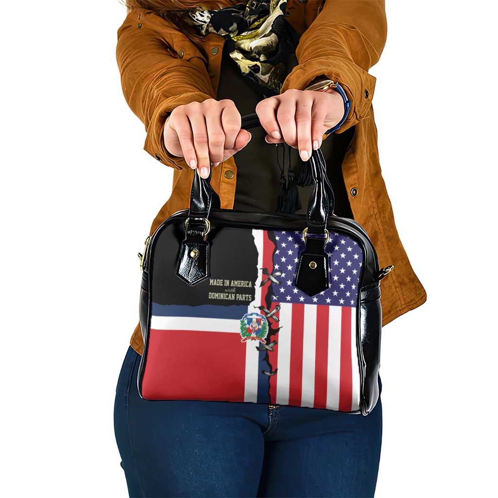 Dominican Republic Shoulder Handbag Made In America with Dominican Parts DT03