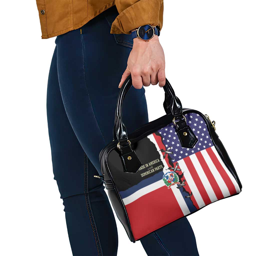 Dominican Republic Shoulder Handbag Made In America with Dominican Parts DT03