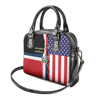 Dominican Republic Shoulder Handbag Made In America with Dominican Parts DT03