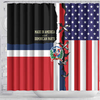 Dominican Republic Shower Curtain Made In America with Dominican Parts DT03