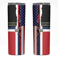 Dominican Republic Skinny Tumbler Made In America with Dominican Parts DT03