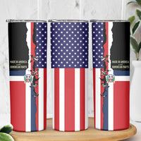 Dominican Republic Skinny Tumbler Made In America with Dominican Parts DT03