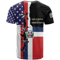 Dominican Republic T Shirt Made In America with Dominican Parts DT03