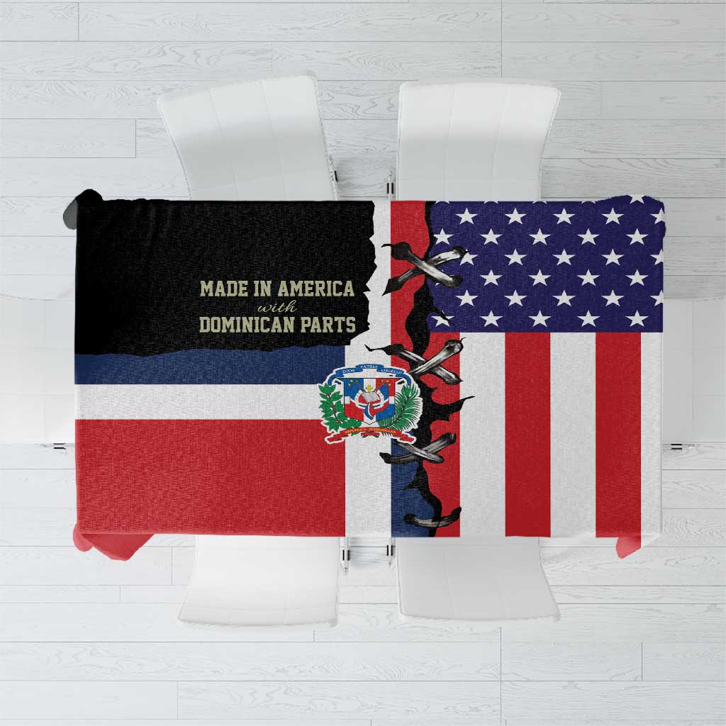 Dominican Republic Tablecloth Made In America with Dominican Parts DT03