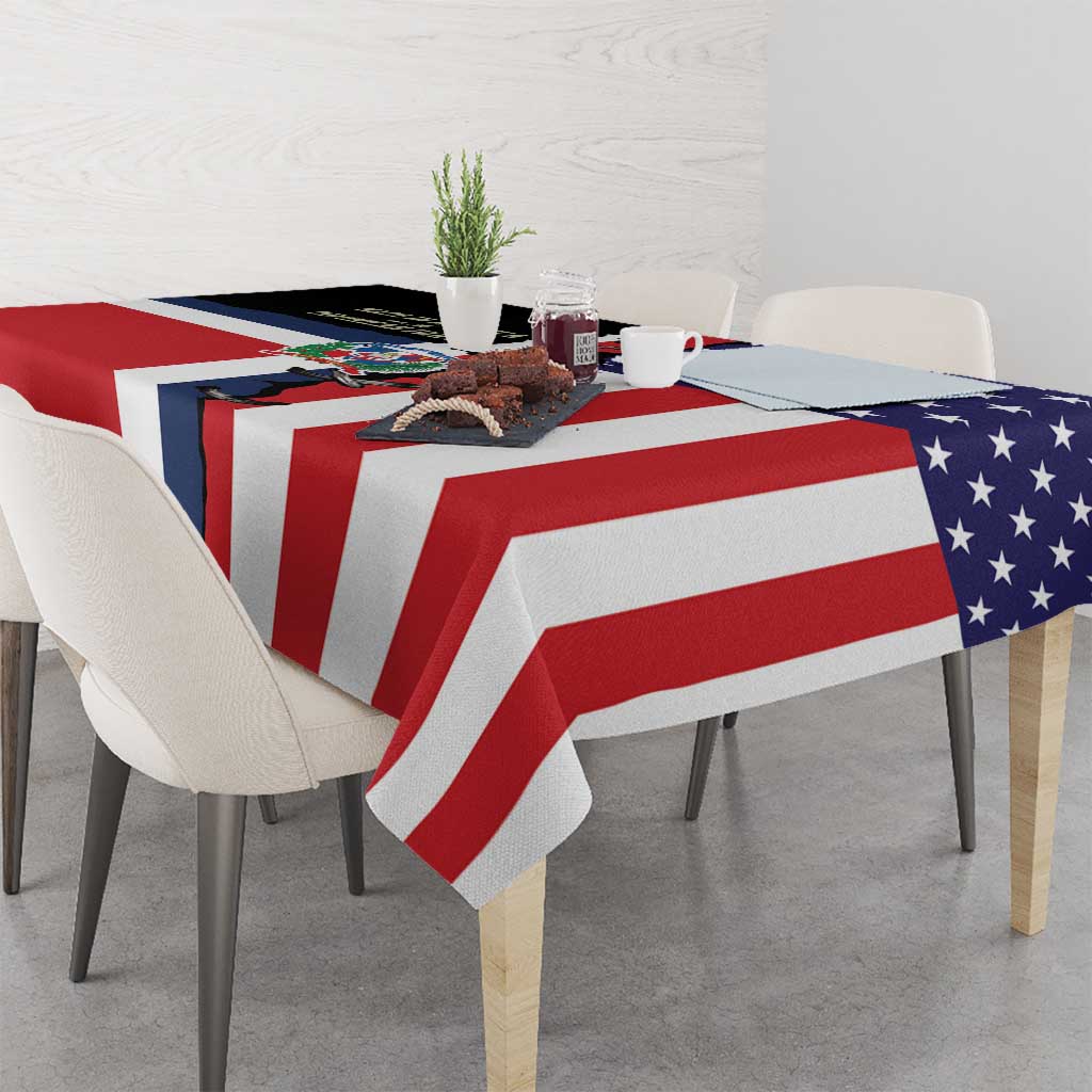 Dominican Republic Tablecloth Made In America with Dominican Parts DT03