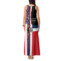 Dominican Republic Tank Maxi Dress Made In America with Dominican Parts DT03