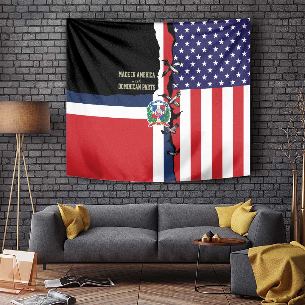 Dominican Republic Tapestry Made In America with Dominican Parts DT03