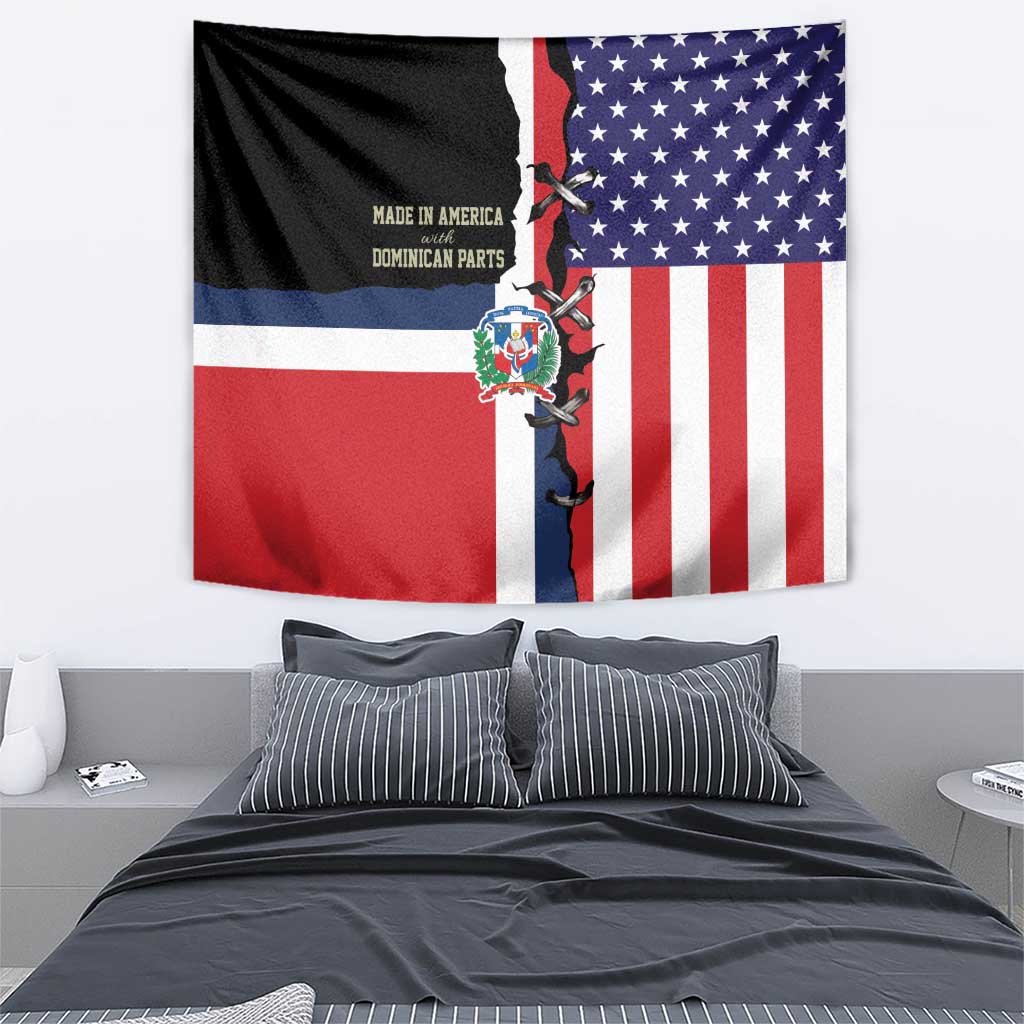 Dominican Republic Tapestry Made In America with Dominican Parts DT03