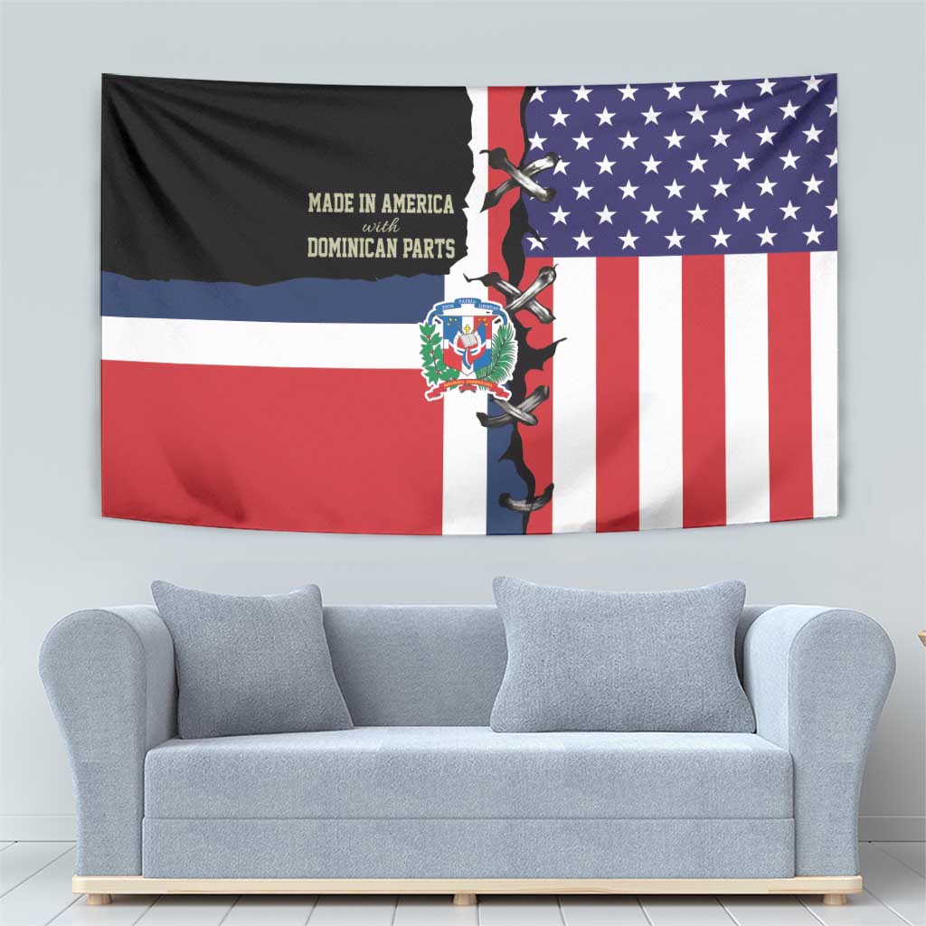 Dominican Republic Tapestry Made In America with Dominican Parts DT03