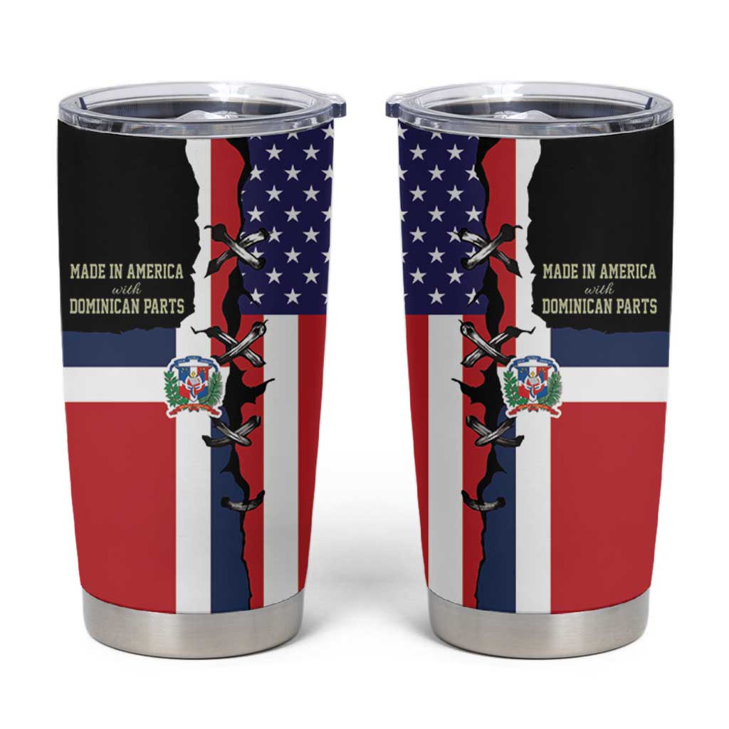 Dominican Republic Tumbler Cup Made In America with Dominican Parts DT03
