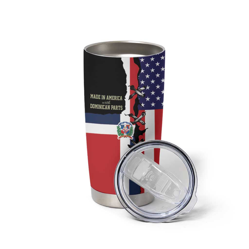 Dominican Republic Tumbler Cup Made In America with Dominican Parts DT03