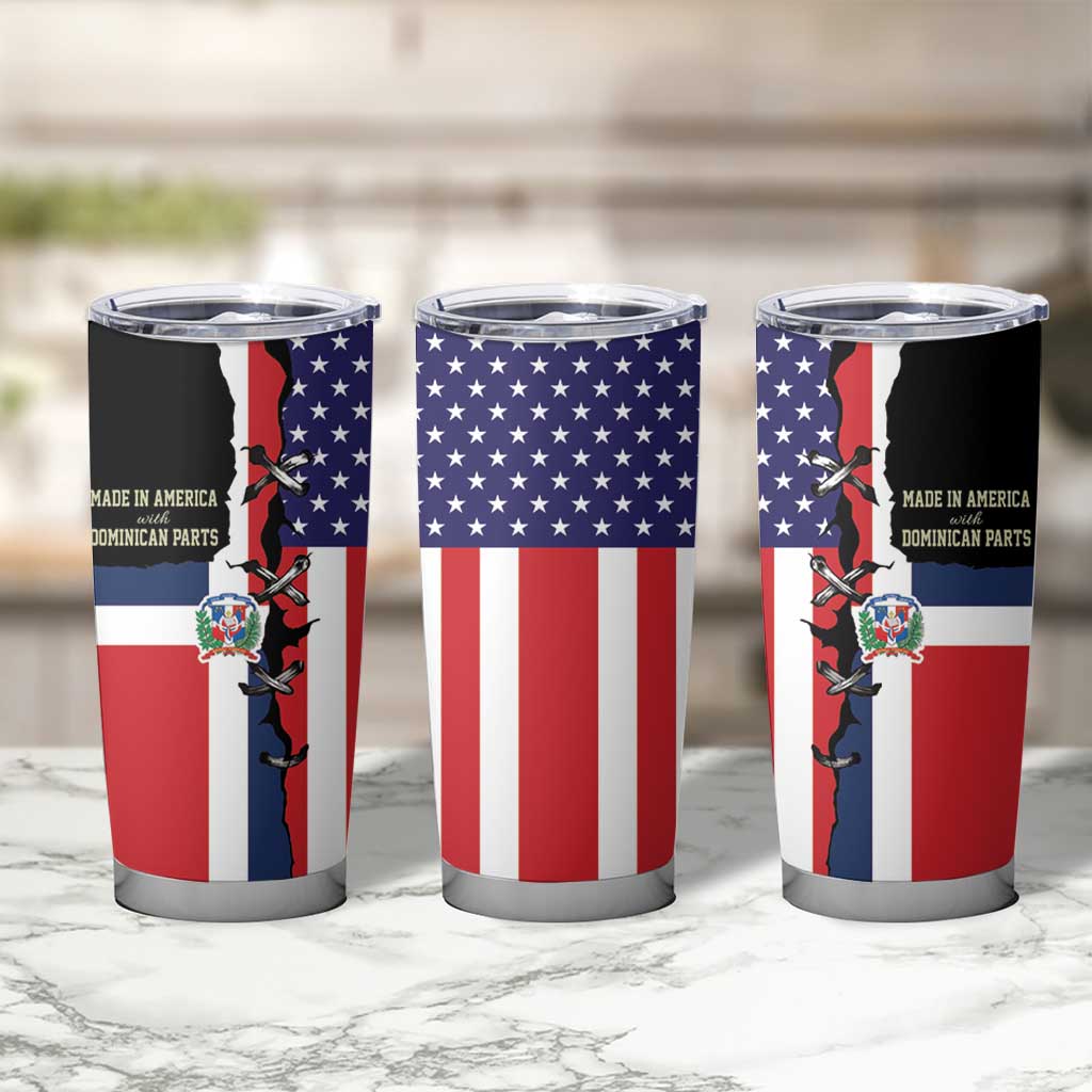 Dominican Republic Tumbler Cup Made In America with Dominican Parts DT03