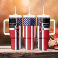 Dominican Republic Tumbler With Handle Made In America with Dominican Parts DT03