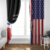 Dominican Republic Window Curtain Made In America with Dominican Parts DT03