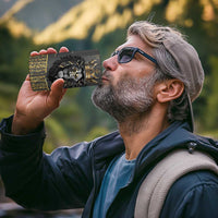 Personalized Black and Gold Lion 4 in 1 Can Cooler Tumbler King Africa - Wonder Print Shop