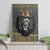 Personalized Black and Gold Lion Canvas Wall Art King Africa - Wonder Print Shop