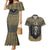Personalized Black and Gold Lion Couples Matching Mermaid Dress and Hawaiian Shirt King Africa - Wonder Print Shop