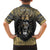 Personalized Black and Gold Lion Hawaiian Shirt King Africa - Wonder Print Shop