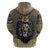 Personalized Black and Gold Lion Hoodie King Africa - Wonder Print Shop