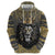 Personalized Black and Gold Lion Hoodie King Africa - Wonder Print Shop