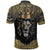 Personalized Black and Gold Lion Polo Shirt King Africa - Wonder Print Shop