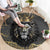 Personalized Black and Gold Lion Round Carpet King Africa