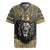 Personalized Black and Gold Lion Rugby Jersey King Africa - Wonder Print Shop